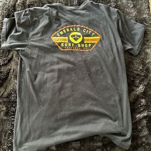 Emerald city surf shop black short sleeve